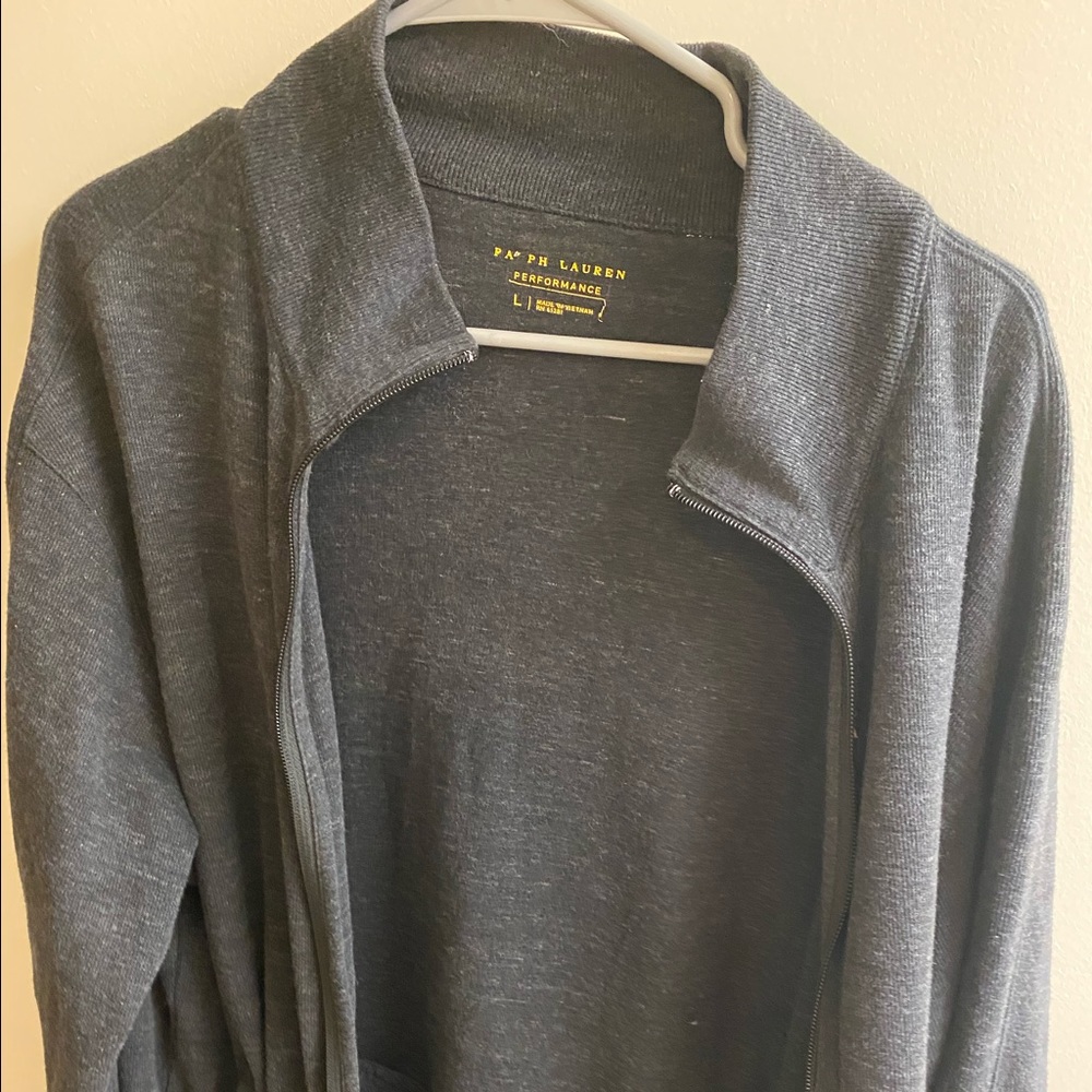 Large Ralph Lauren Zip Up Sweater